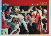 1997 Topps Chrome #114 Jerry Rice Refractor Football Card