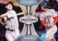 2019 Topps Chrome Greatness Returns  #GRE12 Mookie Betts/Ted Williams Baseball Card