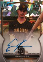 2023 Bowman Chrome Prospect Autographs #CPAESS Ethan Salas Atomic Refractor Baseball Card