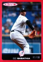 2019 Topps Total #824A CC Sabathia Red Baseball Card