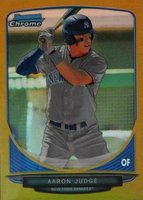 2013 Bowman Chrome Mini  #311 Aaron Judge Gold Refractor Baseball Card
