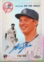 2023 Topps Chrome Platinum Anniversary Autographs #AV Anthony Volpe Refractor Baseball Card