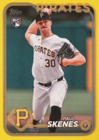 2024 Topps Update #US100 Paul Skenes Yellow Baseball Card