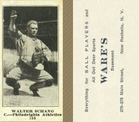 1916 Wares #155 Walter Schang Baseball Card