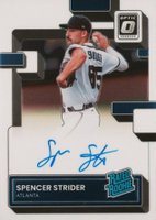 2022 Panini Donruss Optic Rated Rookie Signatures #RRSSS Spencer Strider Baseball Card