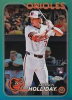 2024 Topps Chrome #88 Jackson Holliday Aqua Refractor Baseball Card