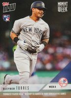 2018 Topps Now Moment of the Week #MOW8 Gleyber Torres Baseball Card