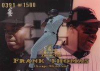 1999 Flair Showcase #35 Frank Thomas Row 1 Baseball Card