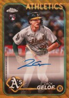2024 Topps Chrome Update Chrome Baseball Update Series Autographs #ACZG Zack Gelof Gold Wave Baseball Card