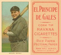 1909 White Borders El Principe De Gales #349 George Mullin Batting Baseball Card