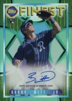 2022 Topps Finest Flashbacks 1995 Finest Autograph #BW Bobby Witt Jr. Aqua Refractor Baseball Card