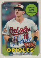 2018 Topps Heritage Real One Autographs #AH Austin Hays Baseball Card