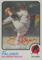 2022 Topps Heritage Real One Autographs #ROAJPR Jim Palmer Red Ink Baseball Card