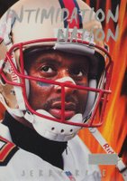 1998 Skybox Premium Intimidation Nation #6 Jerry Rice Football Card