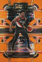 2023 Panini Select #77 Scoot Henderson Neon Orange Pulsar Fotl Basketball Card