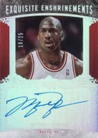 2005 Upper Deck Exquisite Collection Exquisite Enshrinements #EE-MJ2 Michael Jordan Autograph Basketball Card
