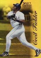 1996 Select Certified #63 Cecil Fielder Mirror Gold Baseball Card