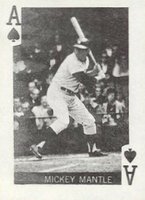 1969 Globe Imports Playing Cards # Mickey Mantle Ace of Spades Baseball Card