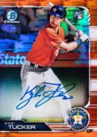 2019 Bowman Rookie Autographs Chrome #KT Kyle Tucker Orange Refractor Baseball Card