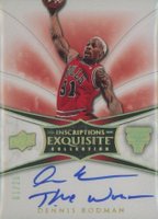 2008 Upper Deck Exquisite Collection Inscriptions #DR Dennis Rodman Basketball Card