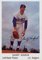 1960 Bell Brand Dodgers #9 Sandy Koufax Baseball Card