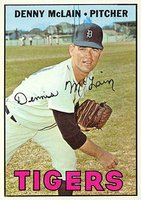 1967 Topps #420 Denny McLain Baseball Card