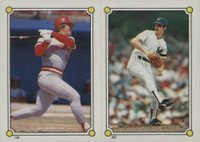 1987 O-Pee-Chee Stickers #139/301 Pete Rose/Ron Guidry Baseball Card
