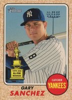 2017 Topps Heritage  #444 Gary Sanchez Mini Baseball Card
