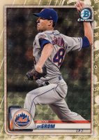 2020 Bowman Chrome #27 Jacob DeGrom Superfractor 1/1 Baseball Card