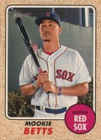 2017 Topps Heritage  #428 Mookie Betts Mini Baseball Card