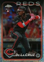 2024 Topps Chrome Logofractor Edition #44 Elly de La Cruz Baseball Card