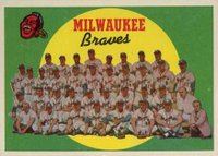 1959 Topps #419 Braves Team Baseball Card
