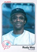 1983 Fleer #385 Rudy May Baseball Card