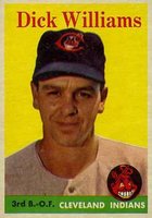 1958 Topps #79 Dick Williams White Team Baseball Card