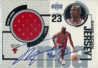1998 Upper Deck MJ Game Jersey Autograph #MJxGJ Michael Jordan Basketball Card