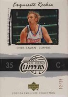 2003 Upper Deck Exquisite Collection #72 Chris Kaman Gold Basketball Card
