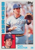 1984 Topps #60 Paul Molitor Baseball Card