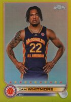 2022 Topps Chrome McDonald's All-American #60 Cam Whitmore Yellow Basketball Card