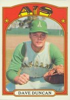 1972 Topps #17 Dave Duncan Baseball Card