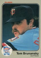 1983 Fleer #607 Tom Brunansky Baseball Card