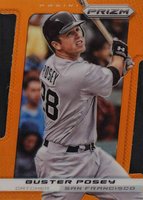 2013 Panini Prizm #166 Buster Posey Orange Die-Cut Baseball Card