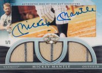 2009 Topps Triple Threads Cut Above #TTCA-2 Mickey Mantle Baseball Card