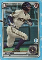 2020 Bowman Draft 1st Edition #BD118 Garrett Mitchell Sky Blue Foil Baseball Card