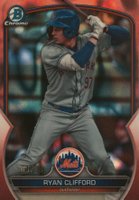 2023 Bowman Draft #BDC142 Ryan Clifford Chrome-Rose Gold Lava Baseball Card
