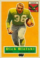 1956 Topps #76 Dick Bielski Football Card