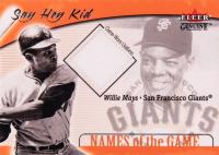 2001 Fleer Genuine Names of the Game # Willie Mays Uniform Baseball Card