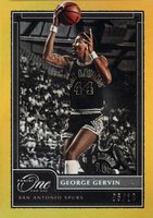 2020 Panini One and One #164 George Gervin Gold Basketball Card