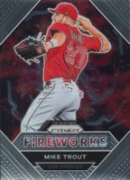 2021 Panini Prizm Fireworks #FW3 Mike Trout Baseball Card