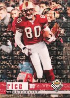 1998 Upper Deck Choice #438 Jerry Rice Choice Reserve Football Card