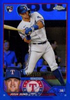 2023 Topps Chrome #93 Josh Jung Blue Refractor Baseball Card
